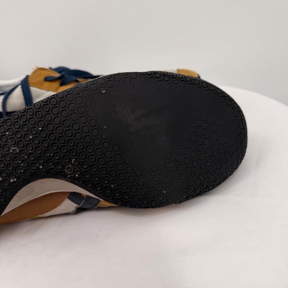 Onitsuka Tiger Retro Sneakers Tan Navy Yellow Men’s 11.5 / EU 46 - Picture 11 of 13